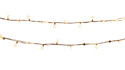 Festive Warm Garland String Light Decoration Design for Holiday Season