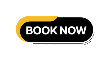 Click Book Now modern graphic for travel reservations and bookings