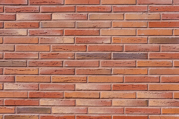 Background from a clean red brick wall