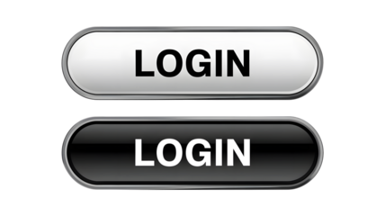 Login buttons for website or app access with modern design style