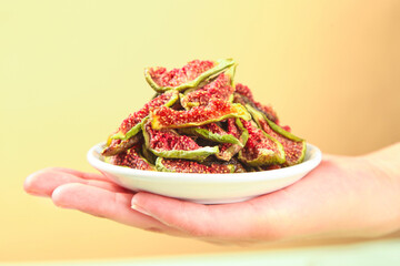 Candied Dried Figs from Weihai Shandong China - Traditional Preserved Fruit Snack in Hand
