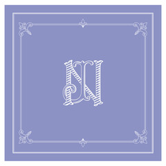 JN, NJ, logo JN, Letter JN,  Monogram JN,Wedding Monogram, Wedding Logo, Logo Design , Monogram Vintage