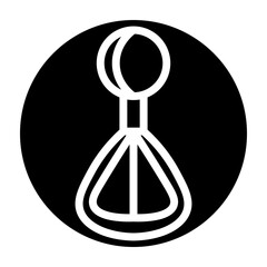 Ice Cream Scoop Vector Glyph Icon Design