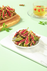 Yantai Dried Figs from Shandong Province China Traditional Preserved Fruit Food Photography