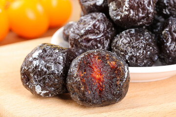 Xinjiang Dried Preserved Plums Umeboshi Sour Sweet Fruit Snack Traditional Asian Food