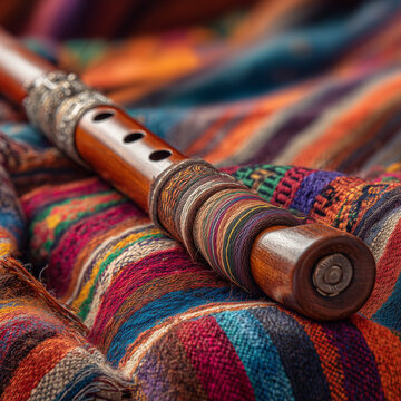 Traditional Andean flute.