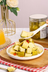 Pickled Mango Cubes Guangxi Sweet Sour Specialty Traditional Chinese Preserved Fruit Snack