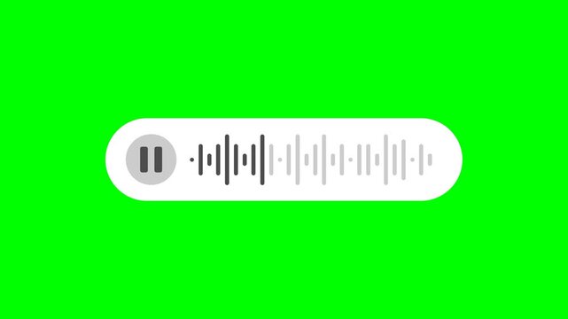 Voice message or voice recording 4k animation on green screen
voice message or voice chat ui design hd animation on chroma key background
audio animation on green background