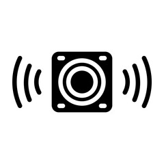 Panic Button Vector Glyph Icon Design