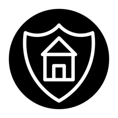 Security Alarm App Vector Glyph Icon Design