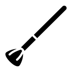 Makeup Brush Vector Glyph Icon Design