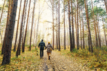 Fototapeta premium Hiking is a great way to get outdoors and get a little exercise in. People enjoy it the lifetime. 