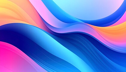 Vibrant Abstract Waves of Color Flowing Smoothly.