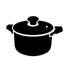 saucepan glyph icon