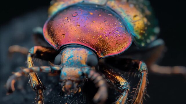 Striking Close-Up Video of a Jewel Beetle with a Shiny Iridescent Shell