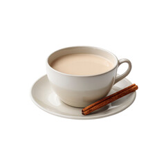 Obraz premium Aromatic Cup of Masala Chai with Cinnamon Sticks