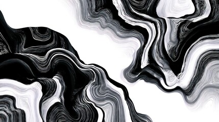 Abstract black and white marble pattern