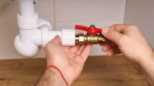 Repairing PVC pipe with a brass valve