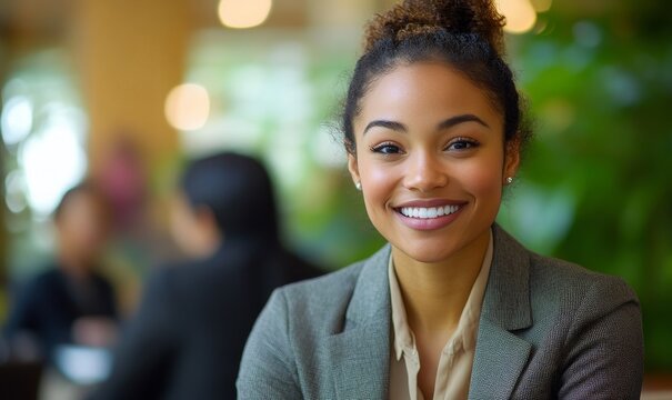 Multi-ethnic customer service executive assisting customers in a professional, diverse work environment, Generative AI