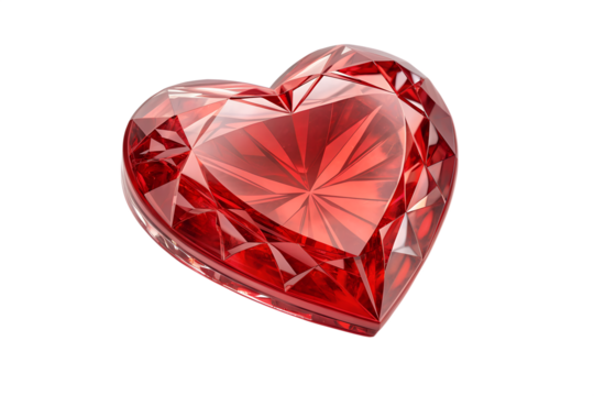 Glossy Red Hearts with Water Droplets - 3D Romantic Background