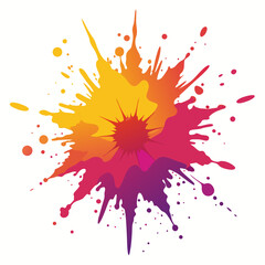 Gradient Ink Splatter Vector
