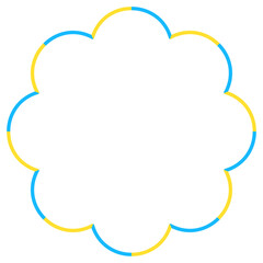 ポップなフレーム、枠、デコレーション素材