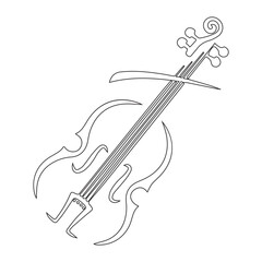 Obraz premium Violin Icon