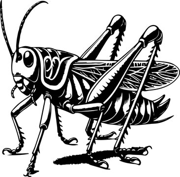 Grasshopper clip art preview