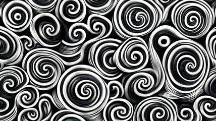 Fototapeta premium Futuristic Monochrome Vector Art of Dennou Coil Encode Pattern with Digital Cyber Technology Design