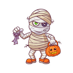 halloween witch with pumpkin