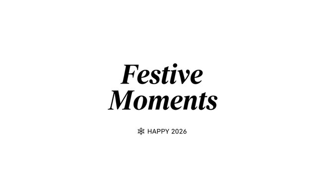Festive Moments: Celebrate Happy 2026 with joy and cheer, creating unforgettable memories