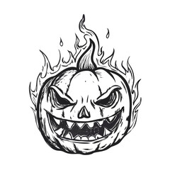 halloween pumpkin head