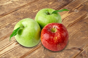 Tasty fresh ripe apple fruit