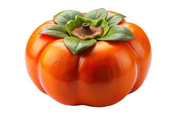 Vibrant ripe persimmon fruit isolated for chinese new year celebrations and festive displays transparent background