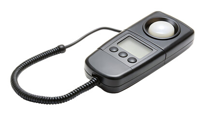 Light Meter Device for Measuring Illuminance on Transparent Background