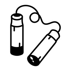 A sketchy style icon showing a skipping rope
