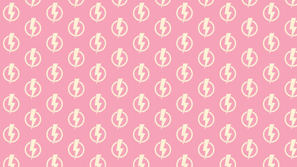 Electric thunder vector pattern design