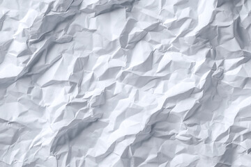 Obraz premium A close up of white crumpled paper with shadows and light texture