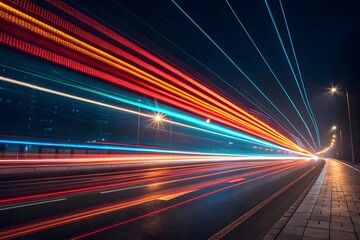 Abstract Long Exposure Light Streaks