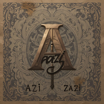 Modern Azi zai Signature Letter Logo, Creative azi Logo Letter Vector Stock