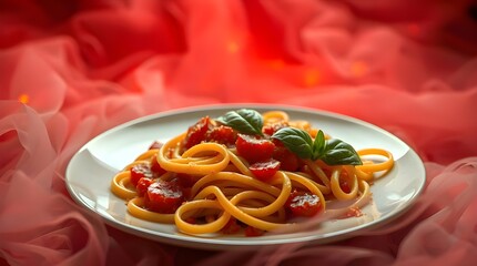 spaghetti with tomato sauce