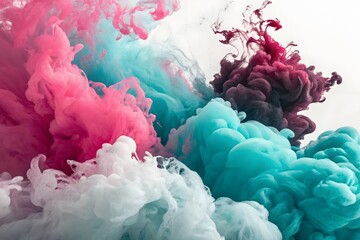 Mixed-Media Abstract with Fluid Ink and Thick Acrylic

