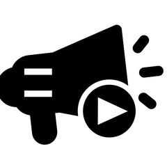 video camera icon, promotion icon