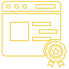 Web setting icon, vector icon,