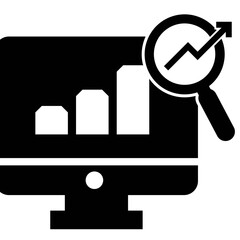 business graph icon vector illustration