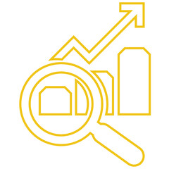 search icon, graph icon, 