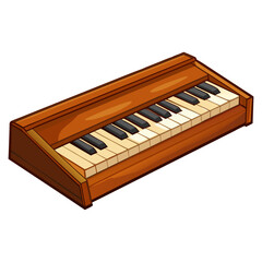 Flat a piano vector illustration design