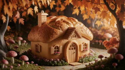 Cozy bread house