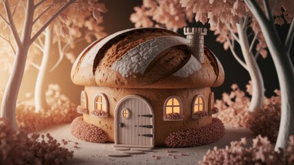 Cozy bread house