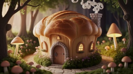 Cozy bread house